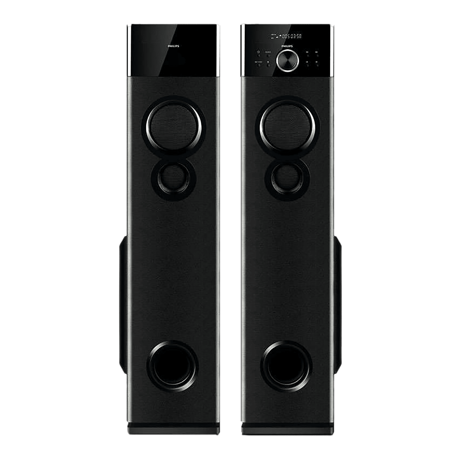PHILIPS 120W Multimedia Speaker (Surround Sound, 2.0 Channel, Black) PHILIPS 120W Multimedia Speaker (Surround Sound, 2.0 Channel, Black)_1