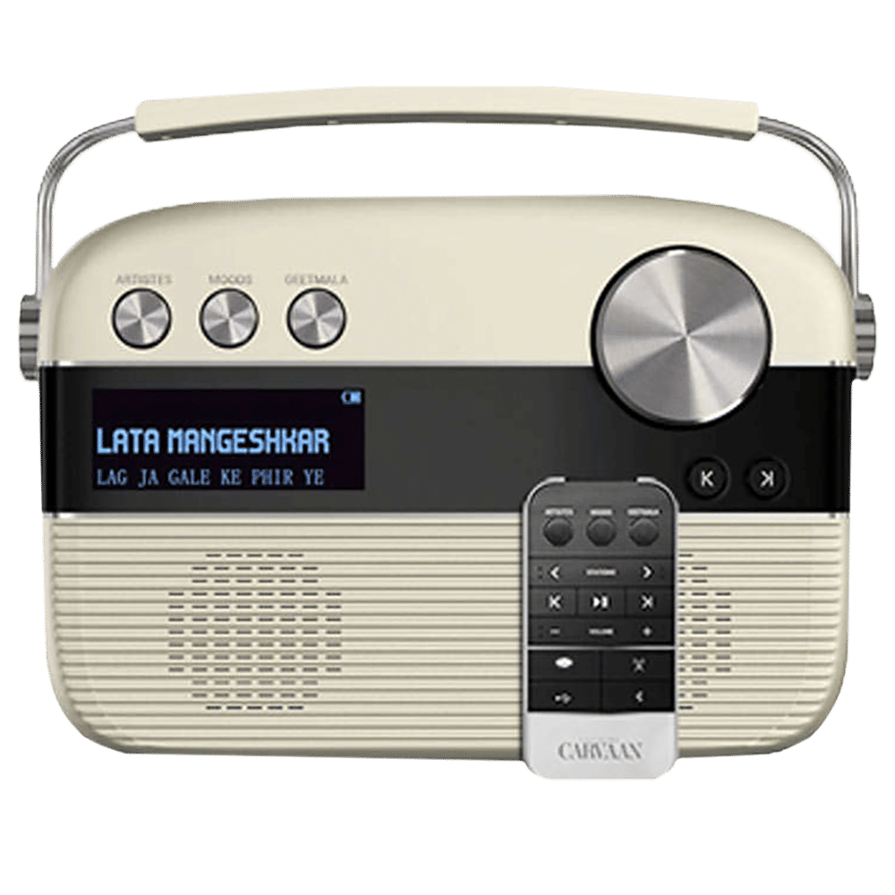 SAREGAMA Carvaan 6W Portable Bluetooth Speaker (5 Hours Playtime, Porcelain White) SAREGAMA Carvaan 6W Portable Bluetooth Speaker (5 Hours Playtime, Porcelain White)_1