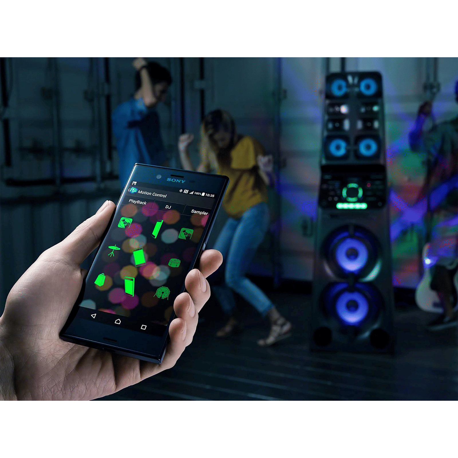 SONY Bluetooth Party Speaker (Built-in Gesture Control, 2.0 Channel, Black) SONY Bluetooth Party Speaker (Built-in Gesture Control, 2.0 Channel, Black)_6
