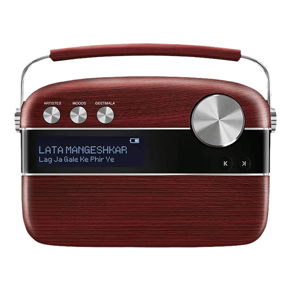 SAREGAMA Carvaan 6W Portable Bluetooth Speaker (5 Hours Playtime, Cherrywood Red) SAREGAMA Carvaan 6W Portable Bluetooth Speaker (5 Hours Playtime, Cherrywood Red)_1