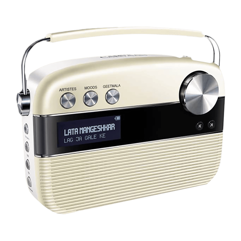 SAREGAMA Carvaan Marathi 6W Portable Bluetooth Speaker (5 Hours Playtime, Stereo Channel, Porcelain White)_4