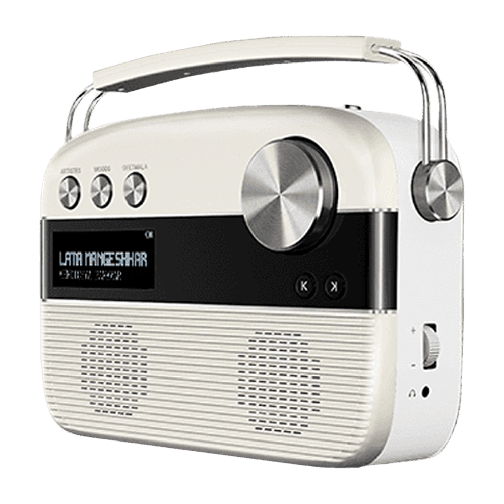 SAREGAMA Carvaan Marathi 6W Portable Bluetooth Speaker (5 Hours Playtime, Stereo Channel, Porcelain White)_8