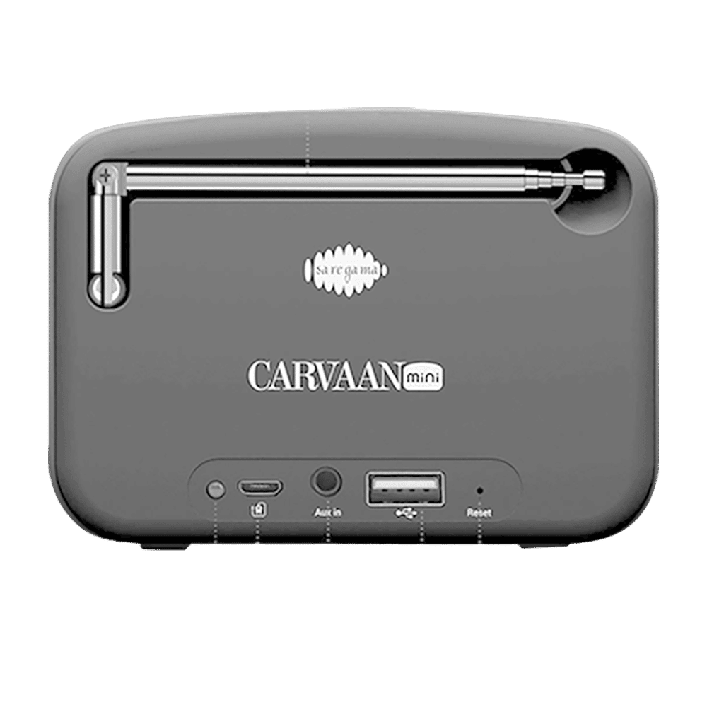 SAREGAMA Carvaan Mini 2.0 Hindi 5W Portable Bluetooth Speaker (4 Hours Playtime, 2.0 Channel, Moonlight Black)_7