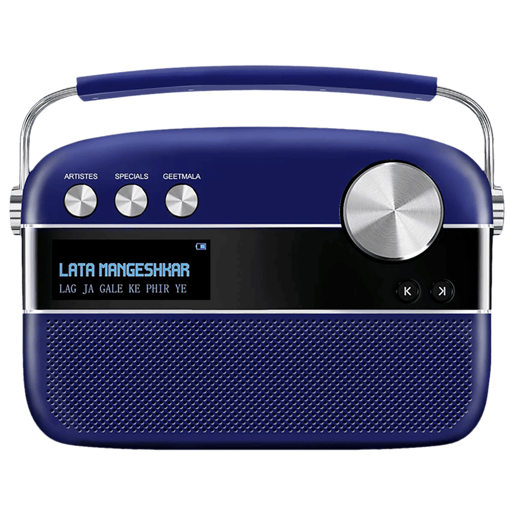 SAREGAMA Carvaan Premium 6W Portable Bluetooth Speaker (5 Hours Playtime, Royal Blue) SAREGAMA Carvaan Premium 6W Portable Bluetooth Speaker (5 Hours Playtime, Royal Blue)_1