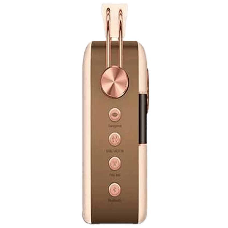 SAREGAMA Carvaan 10W Portable Bluetooth Speaker (5000 Pre Loaded Songs, Stereo Channel, Rose Gold)_6