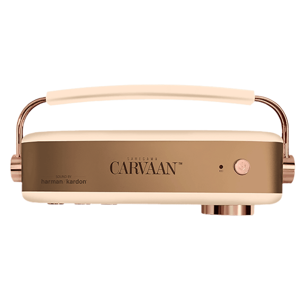 SAREGAMA Carvaan 10W Portable Bluetooth Speaker (5000 Pre Loaded Songs, Stereo Channel, Champagne Gold)_5