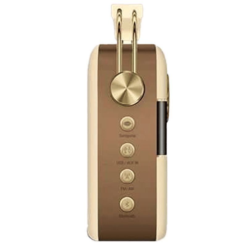 SAREGAMA Carvaan 10W Portable Bluetooth Speaker (5000 Pre Loaded Songs, Stereo Channel, Champagne Gold)_6