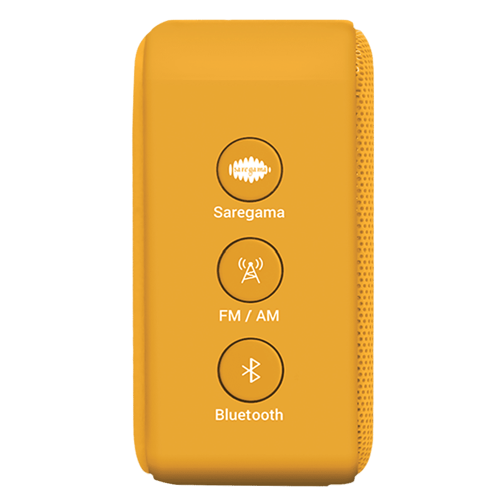 SAREGAMA Carvaan Mini 5W Portable Bluetooth Speaker (4 Hours Playtime, Stereo Channel, Saffron Orange)_3