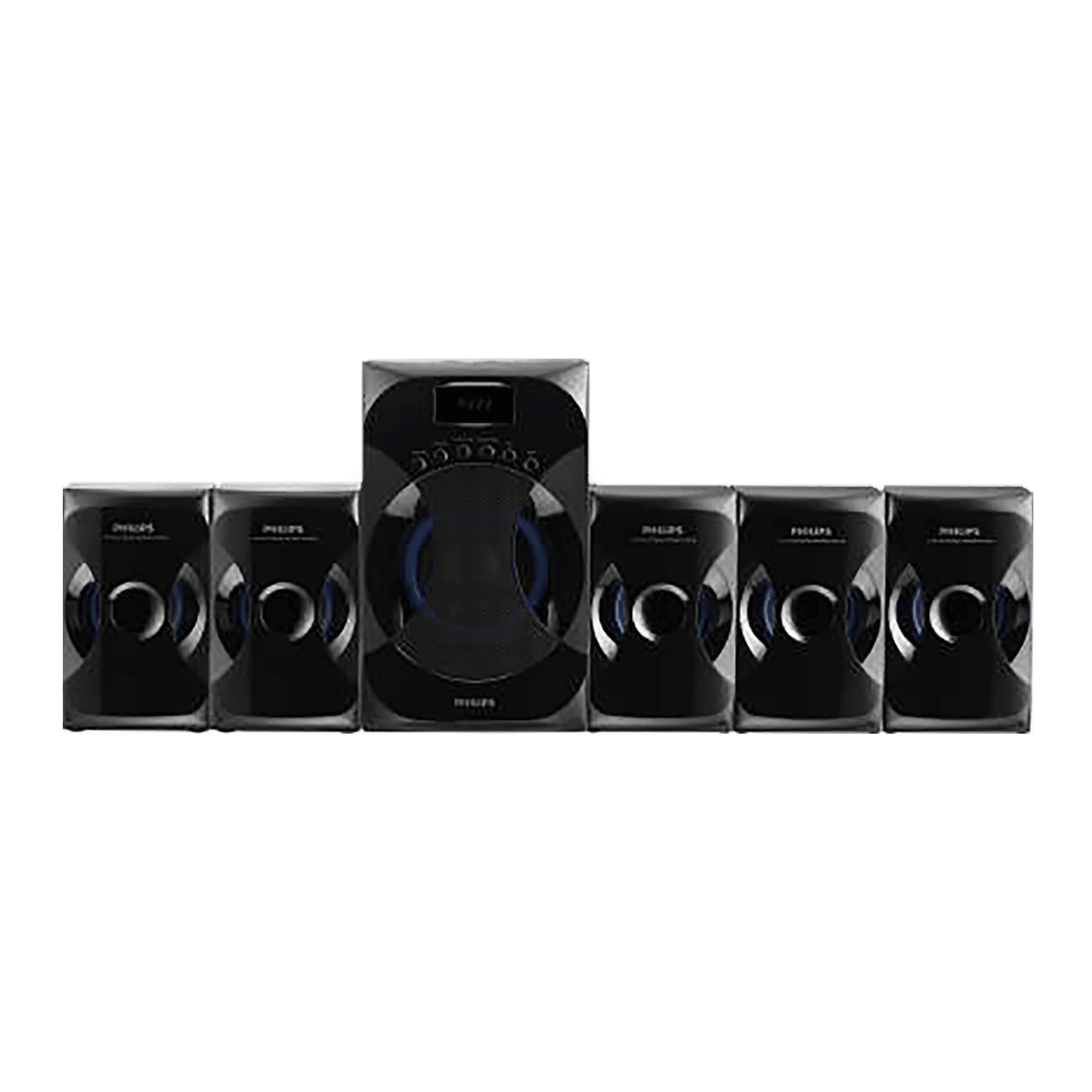 PHILIPS 45W Multimedia Speaker (Surround Sound, 5.1 Channel, Black) PHILIPS 45W Multimedia Speaker (Surround Sound, 5.1 Channel, Black)_1