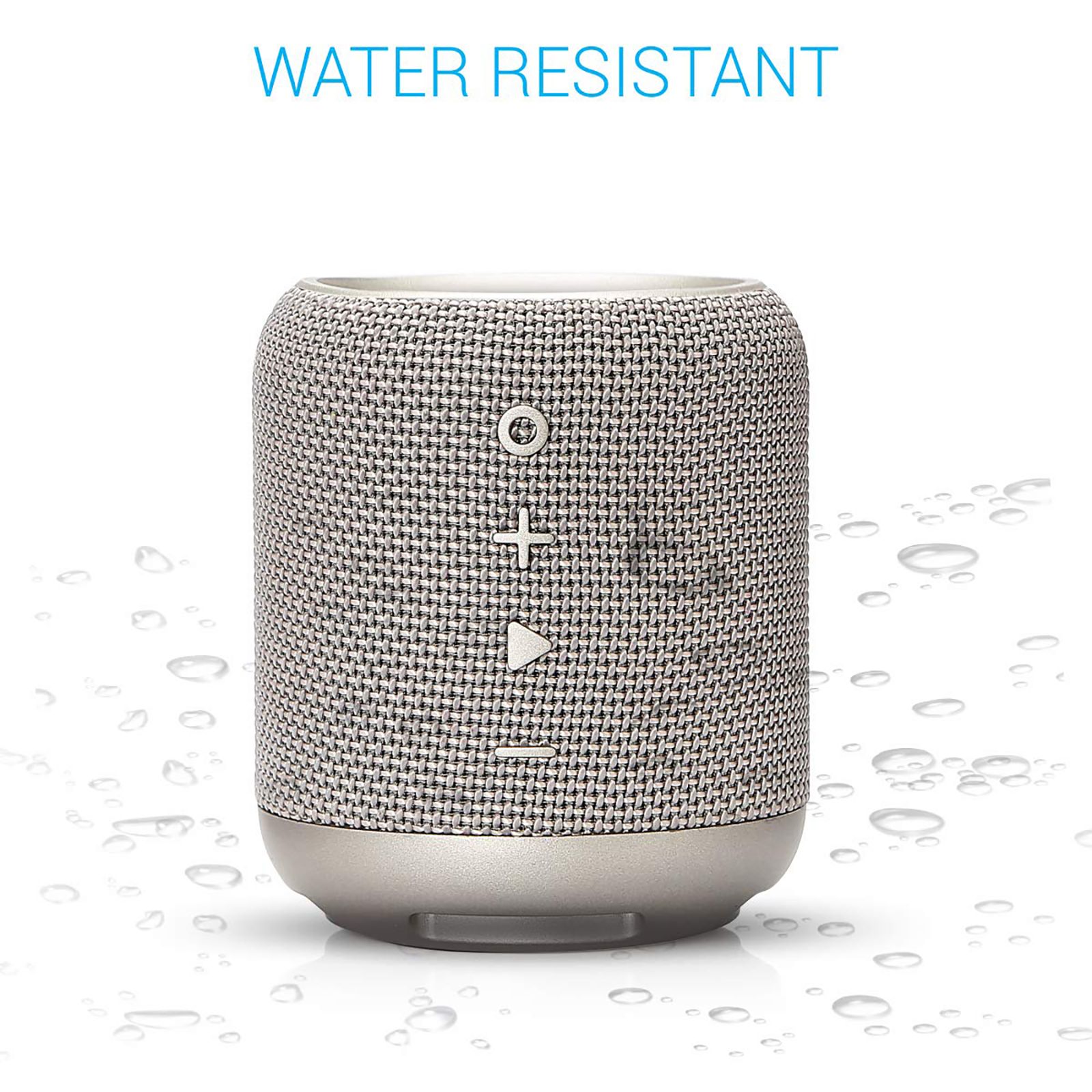 PORTRONICS SoundDrum 10W Portable Bluetooth Speaker (Water Resistant, 7 Hours Playtime, Stereo Channel, Grey)_3