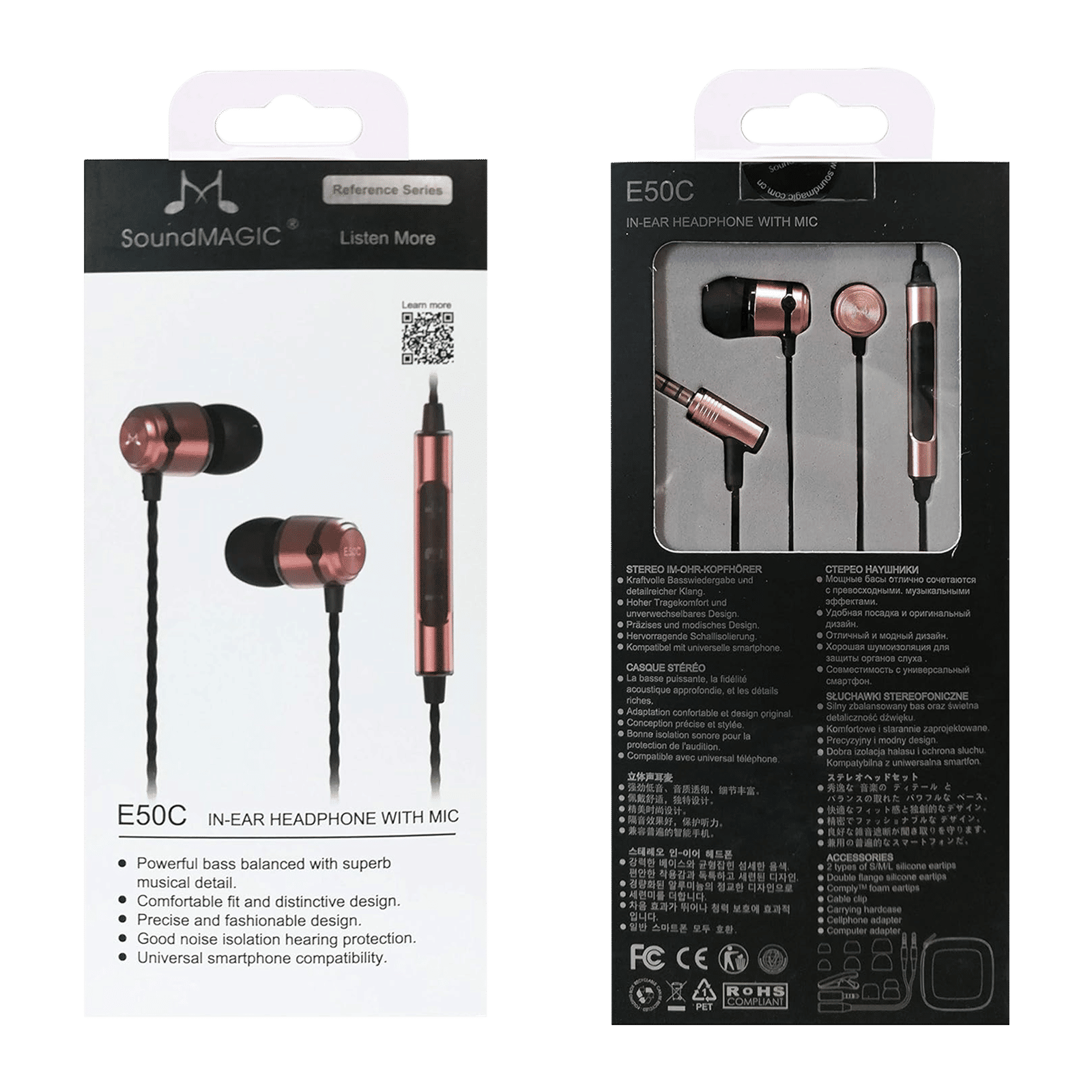 SoundMAGIC E50C Wired Earphone with Mic (3.5mm Connector, In Ear, Gold) SoundMAGIC E50C Wired Earphone with Mic (3.5mm Connector, In Ear, Gold)_6
