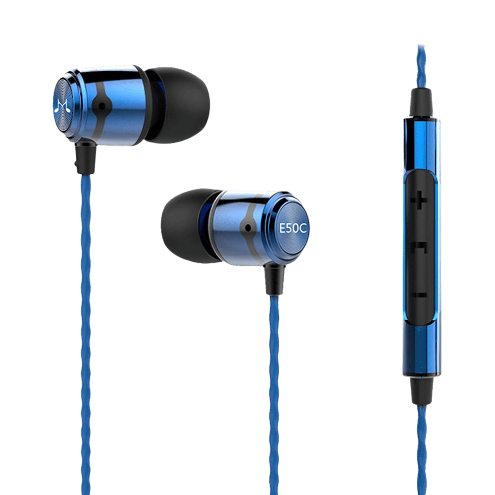 SoundMAGIC E50C Wired Earphones with Mic (In-Ear, Blue)_1