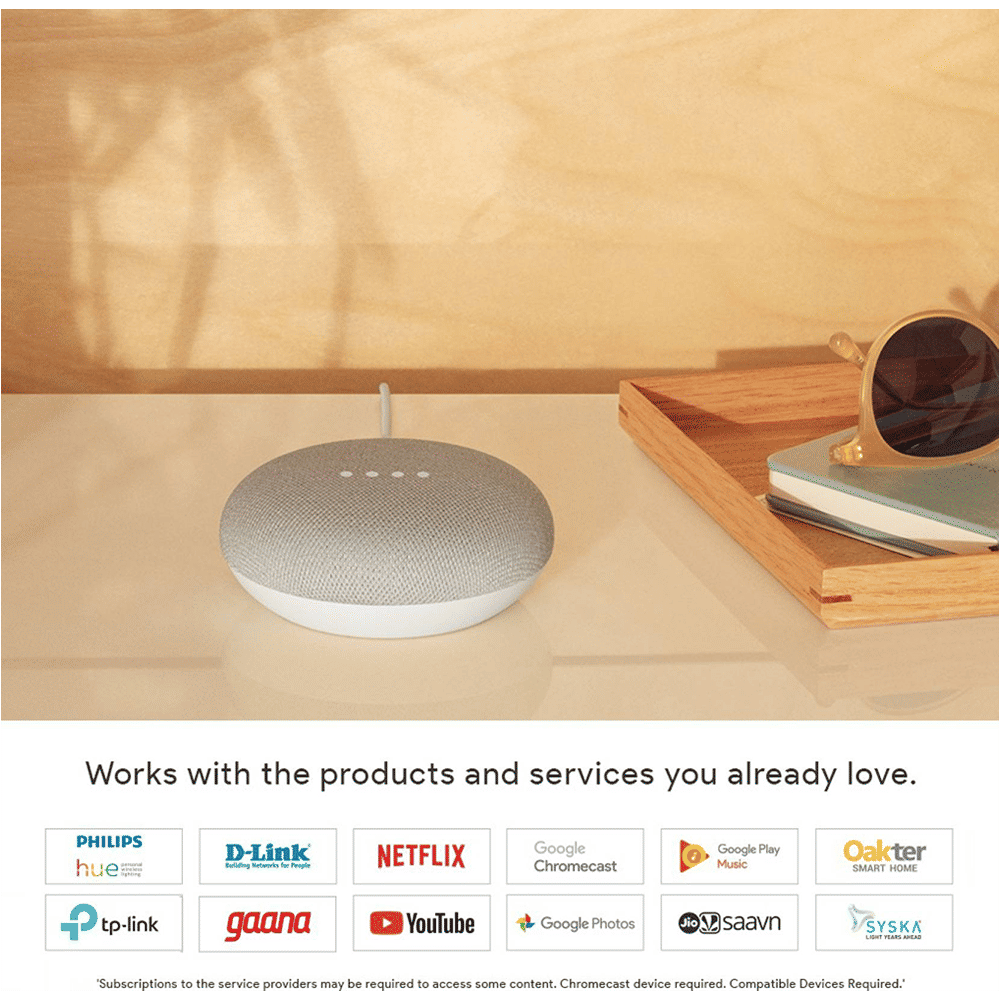 Google Home Mini with Google Assistant Compatible Smart Wi-Fi Speaker (Far-Field Voice Recognition, Grey) Google Home Mini with Google Assistant Compatible Smart Wi-Fi Speaker (Far-Field Voice Recognition, Grey)_5