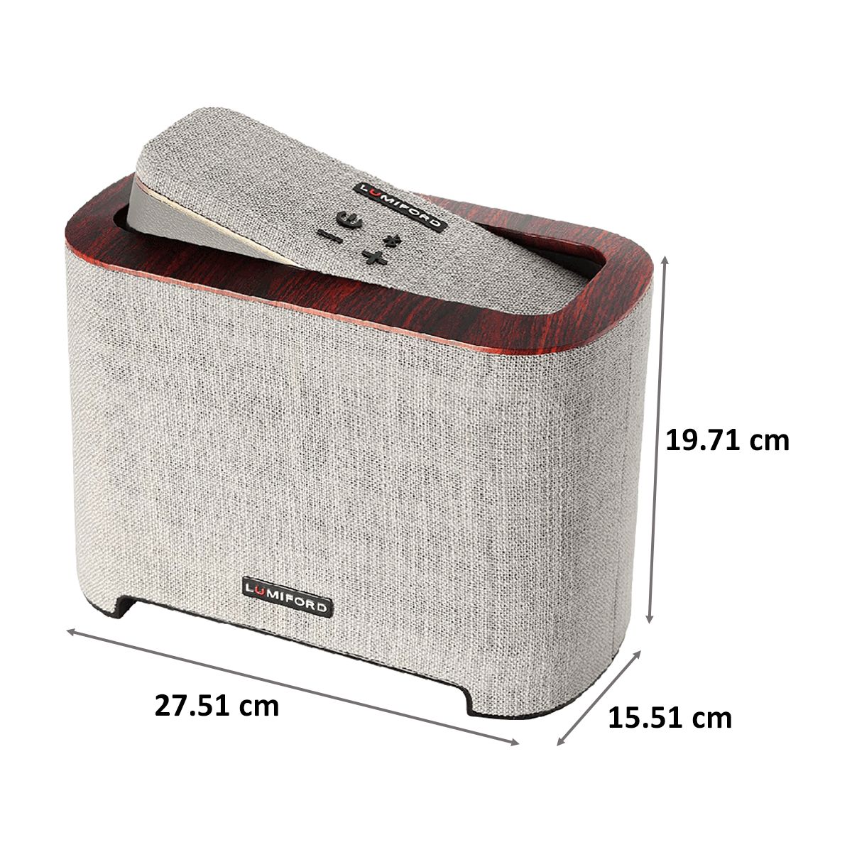 LUMIFORD BT04 26W Portable Bluetooth Speaker (Voice Assistant Supported, 2.1 Channel, Light Grey)_2