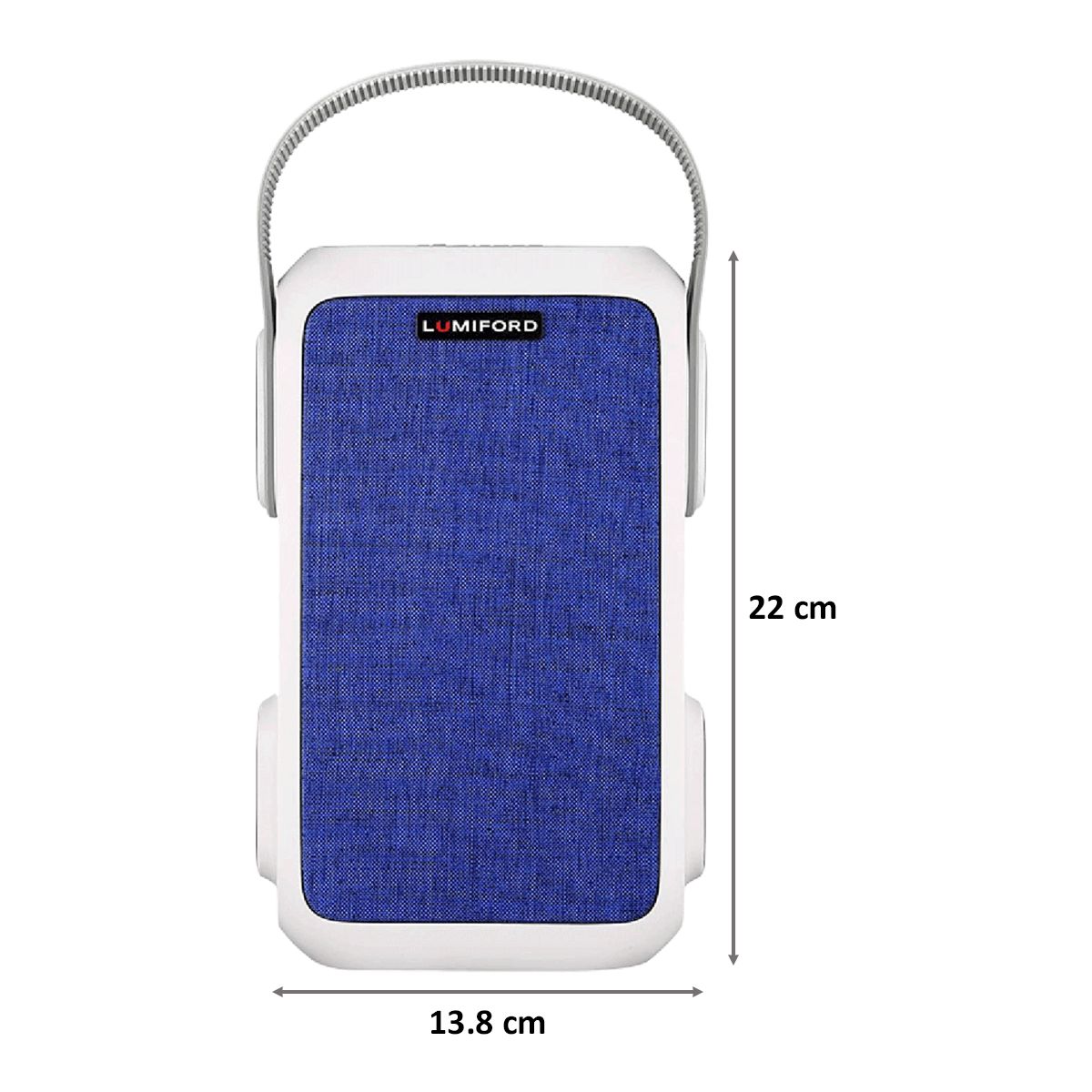 LUMIFORD GoFash Broadway 16W Portable Bluetooth Speakers (IPX5 Water Resistant, 2.1 Channel, Blue) LUMIFORD GoFash Broadway 16W Portable Bluetooth Speakers (IPX5 Water Resistant, 2.1 Channel, Blue)_2