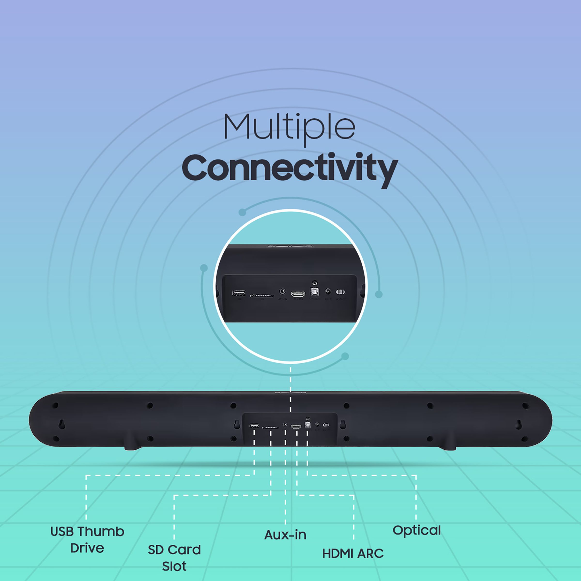 Croma 180W Bluetooth Soundbar with Remote (Rich and Deep Bass, 2.1 Channel, Black) Croma 180W Bluetooth Soundbar with Remote (Rich and Deep Bass, 2.1 Channel, Black)_8