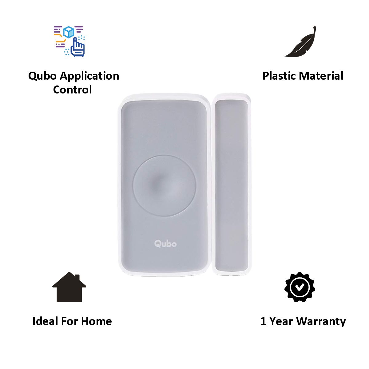 Qubo (Part of Hero Group) Smart Door/Window Sensor (HS1DS-E, White)_3
