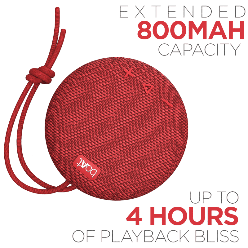 boAt Stone 193 5W Portable Bluetooth Speaker (IPX7 Water Resistant, 4 Hours Playtime, Red) boAt Stone 193 5W Portable Bluetooth Speaker (IPX7 Water Resistant, 4 Hours Playtime, Red)_8