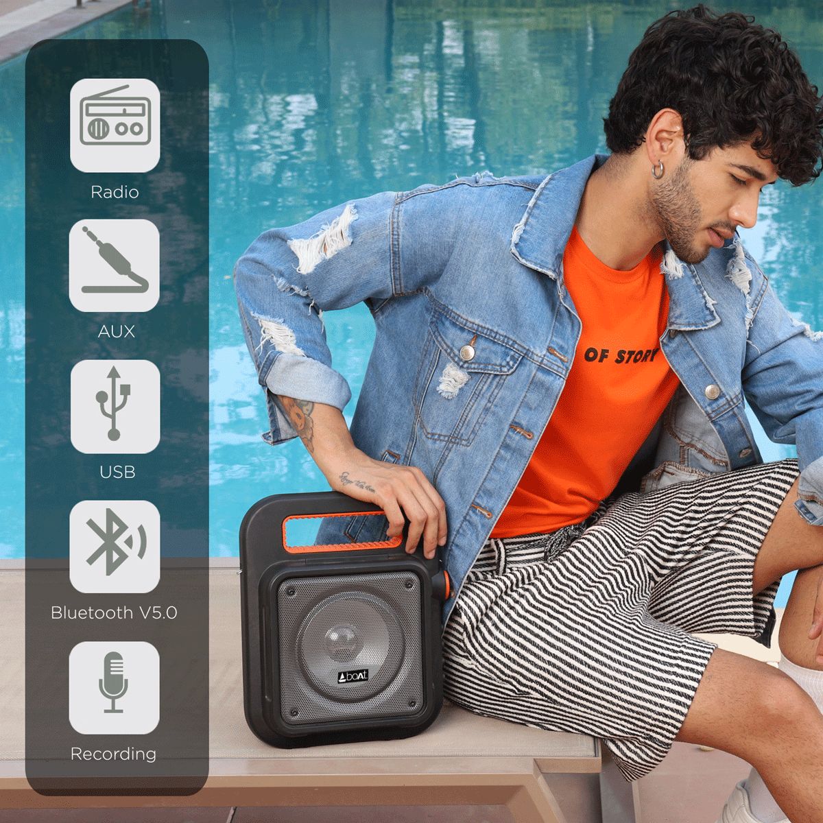 boAt Party Pal 23 15W Bluetooth Party Speaker with Mic (Upto 4.5 Hrs Playback, Black) boAt Party Pal 23 15W Bluetooth Party Speaker with Mic (Upto 4.5 Hrs Playback, Black)_4