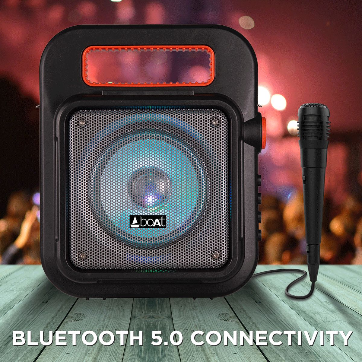 boAt Party Pal 23 15W Bluetooth Party Speaker with Mic (Upto 4.5 Hrs Playback, Black) boAt Party Pal 23 15W Bluetooth Party Speaker with Mic (Upto 4.5 Hrs Playback, Black)_5