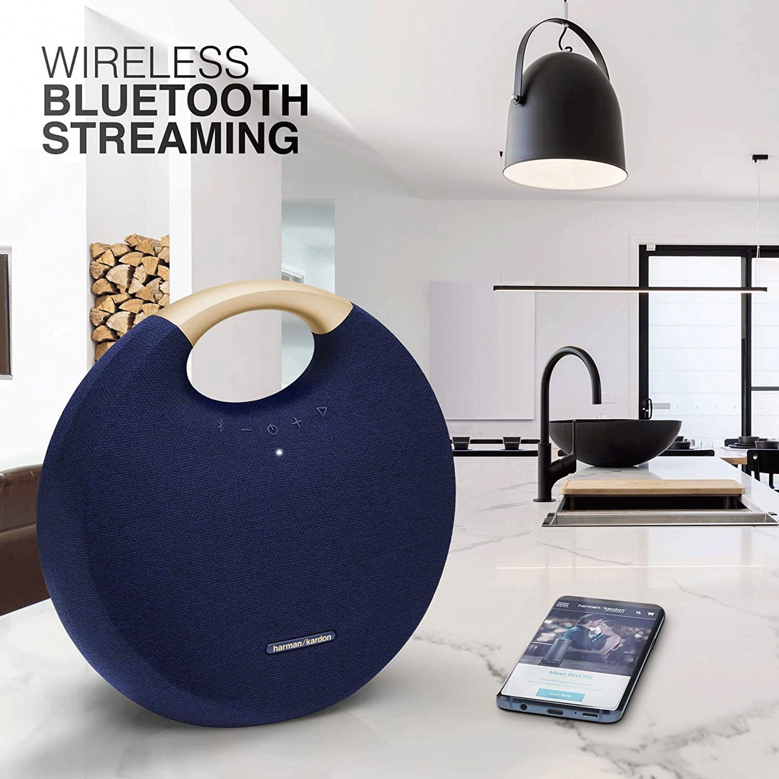 harman kardon Onyx Studio 6 50W Portable Bluetooth Speaker (IPX7 Waterproof, 8 Hours Playtime, Blue)_4