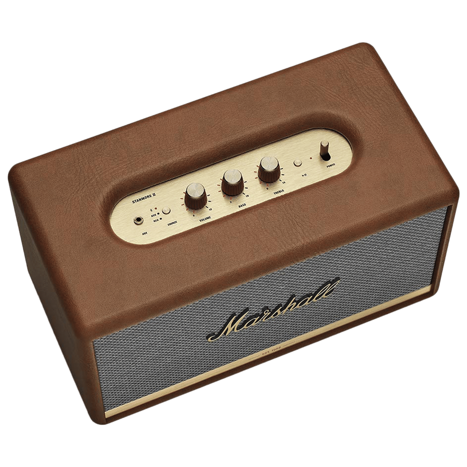 Marshall Stanmore II 80 Watts Bluetooth Speaker (Multi-Host Functionality, MS-STMR2-BRN, Brown)_2