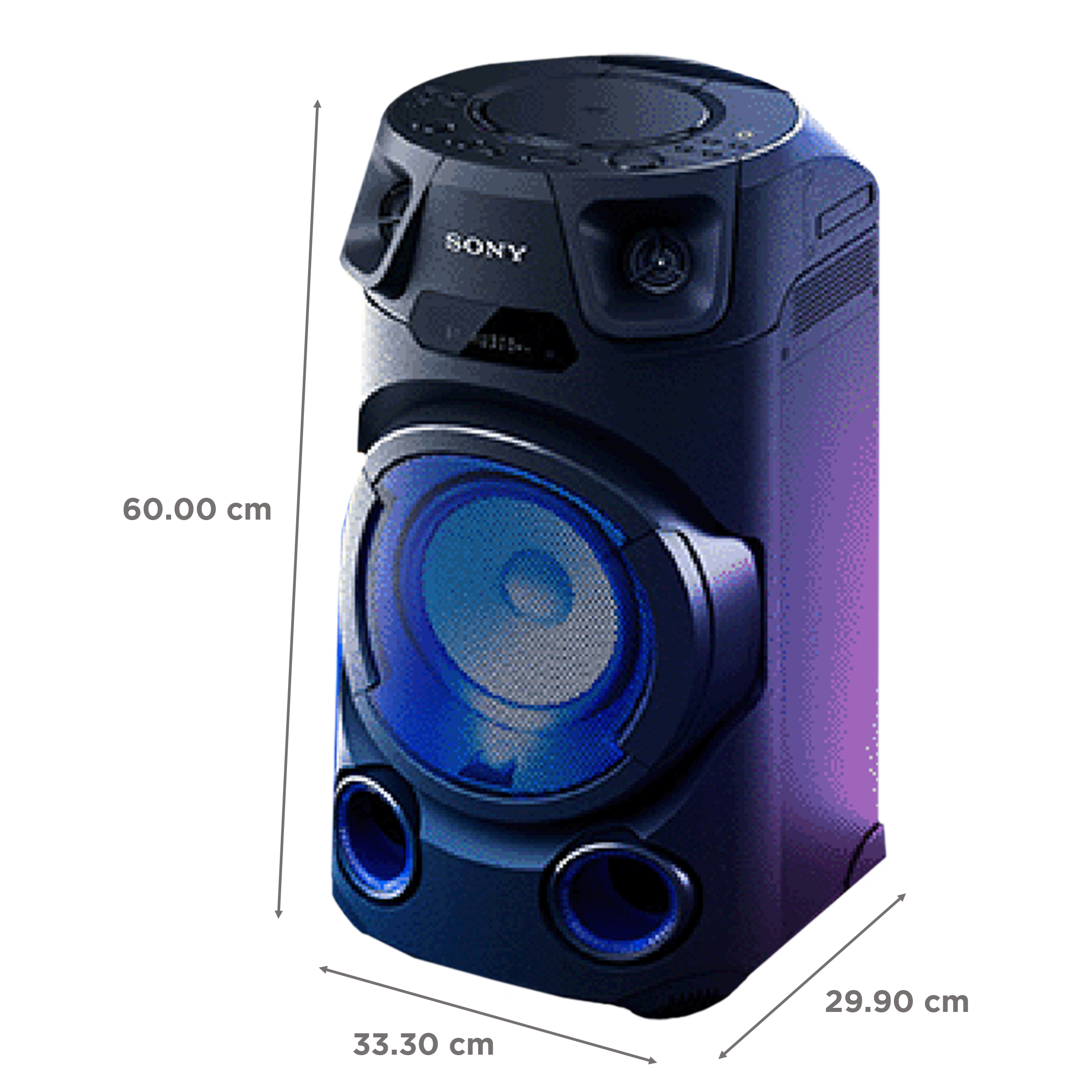 SONY 100W Bluetooth Party Speaker (Jet Bass Booster, 2.1 Channel, Black)_4