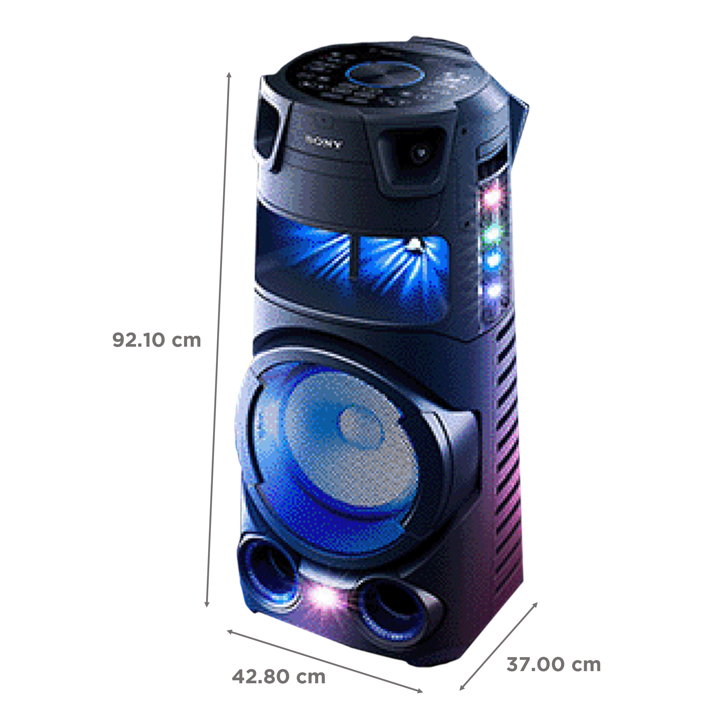 SONY Bluetooth Party Speaker with Mic (Splashproof Resistant, 2.1 Channel, Black) SONY Bluetooth Party Speaker with Mic (Splashproof Resistant, 2.1 Channel, Black)_4