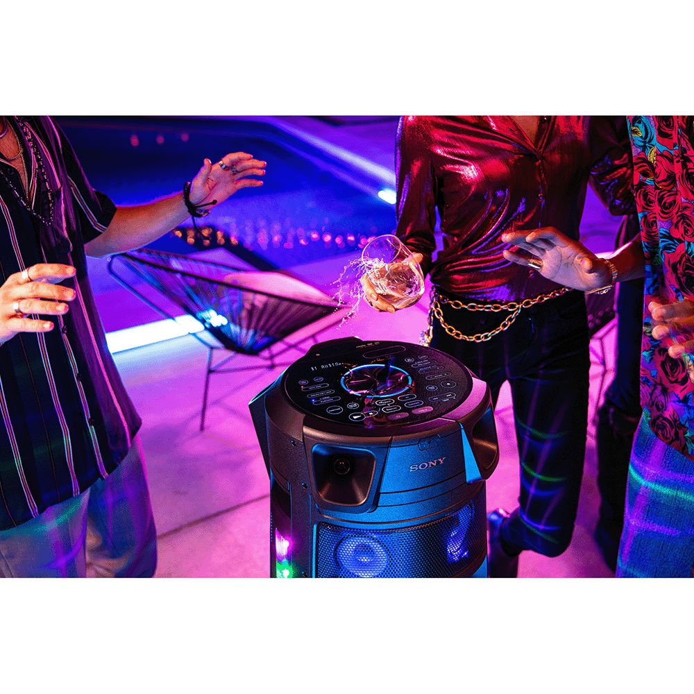 SONY Bluetooth Party Speaker with Mic (Splashproof Resistant, 2.1 Channel, Black) SONY Bluetooth Party Speaker with Mic (Splashproof Resistant, 2.1 Channel, Black)_9