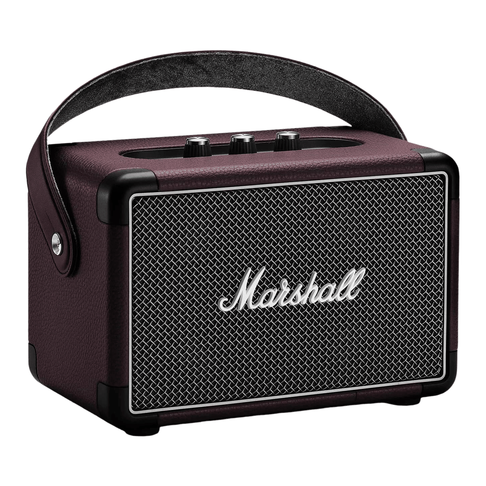 Marshall Kilburn II 20W Portable Bluetooth Speaker (IPX2 Water Resistant, Multi-Host Functionality, Stereo Channel, Burgundy) Marshall Kilburn II 20W Portable Bluetooth Speaker (IPX2 Water Resistant, Multi-Host Functionality, Stereo Channel, Burgundy)_3