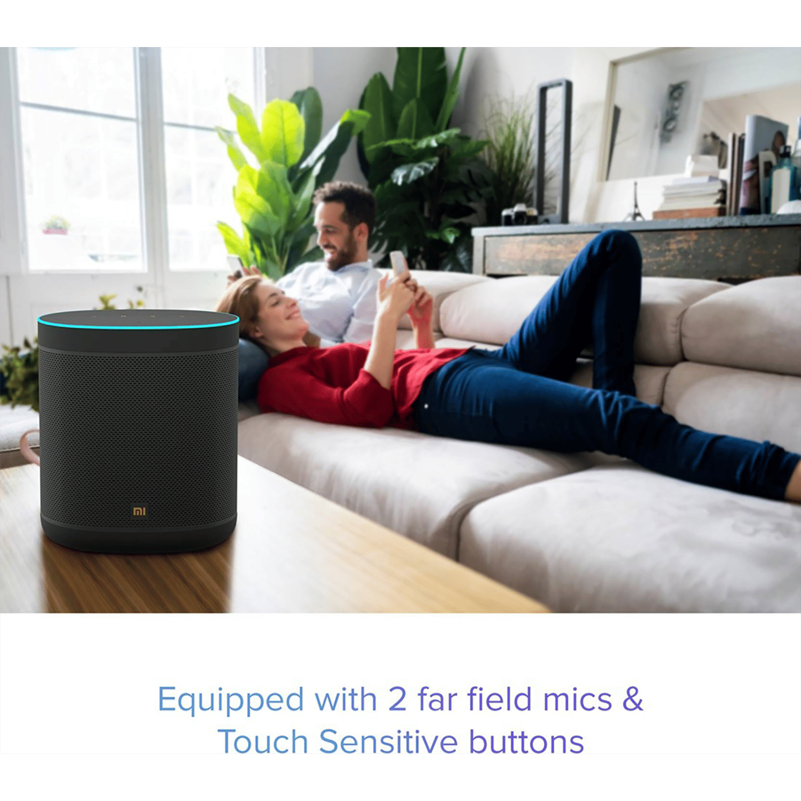 Xiaomi QBH4202IN with Google Assistant Compatible Smart Wi-Fi Speaker (Buttons Control, Black)_13