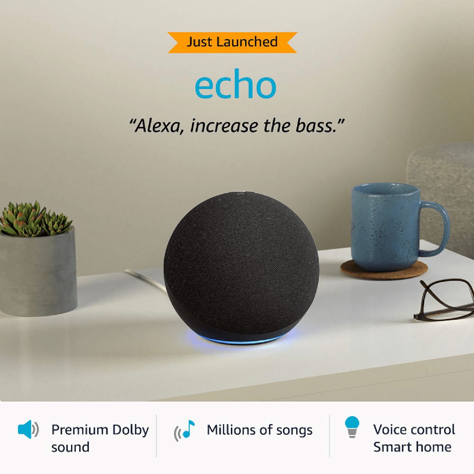 amazon Echo (4th Gen) with Built-in Alexa Smart Wi-Fi Speaker (Controls Smart Devices, Black)_8