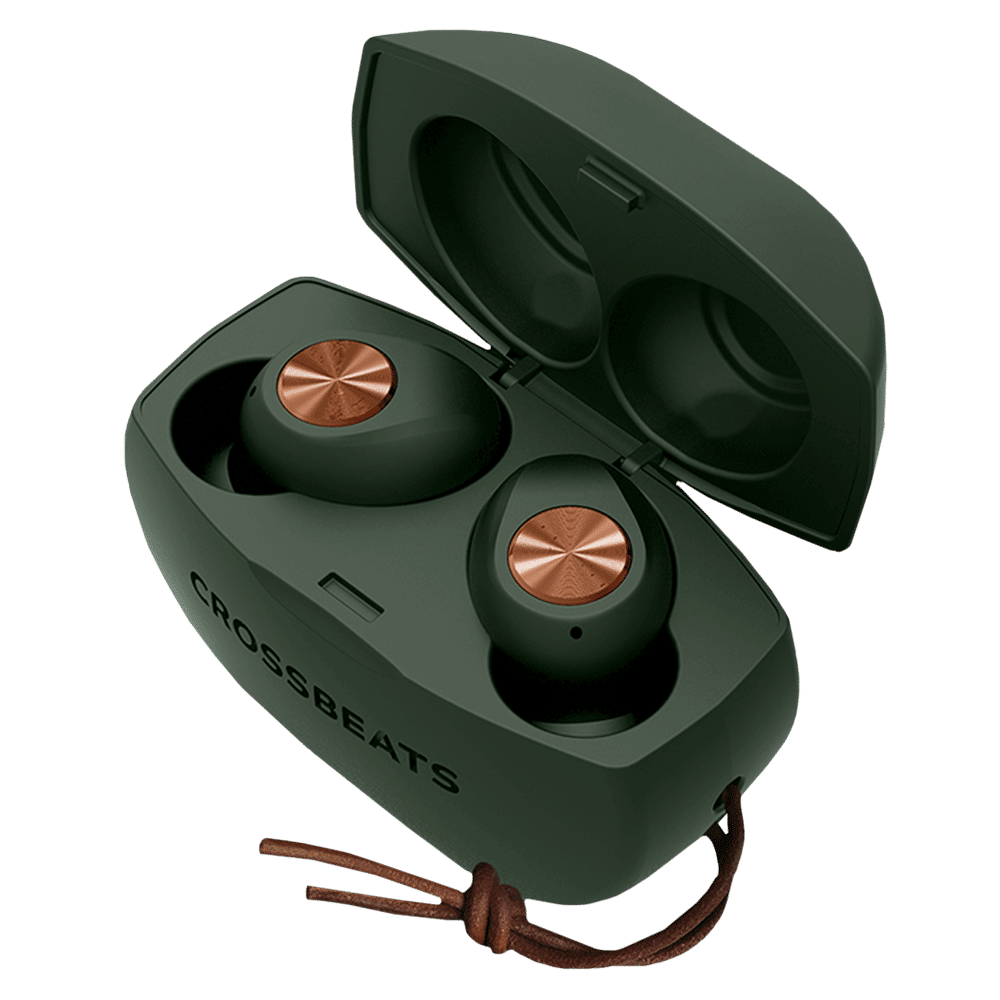 CROSSBEATS Pebble TWS Earbuds with Passive Noise Cancellation (IPX6 Water & Dust Resistant, Deep Bass Technology, Green)_8