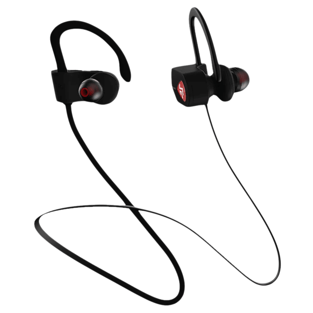 CROSSBEATS Wave CB-WAVE-BLK Neckband with Passive Noise Cancellation (IPX7 Waterproof, Dual Pairing, Black)_1