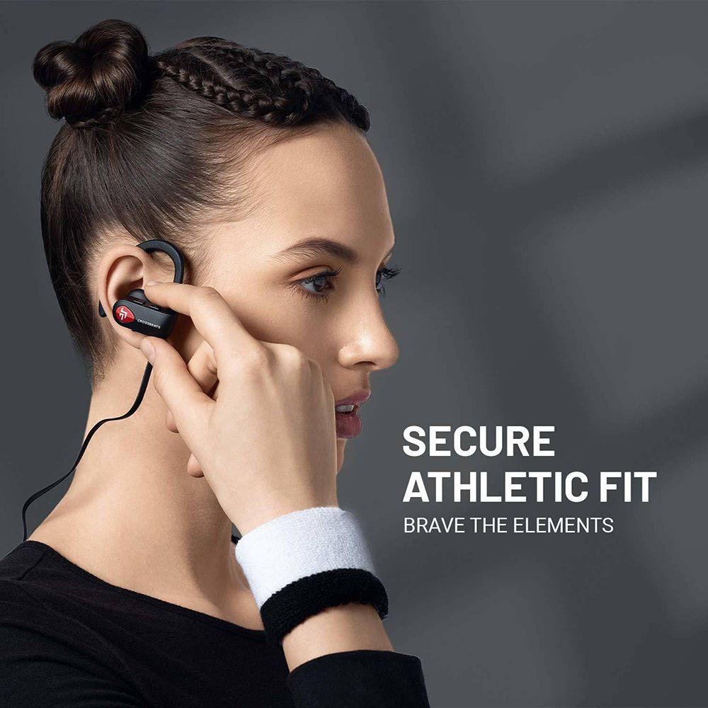 CROSSBEATS Wave CB-WAVE-BLK Neckband with Passive Noise Cancellation (IPX7 Waterproof, Dual Pairing, Black)_8