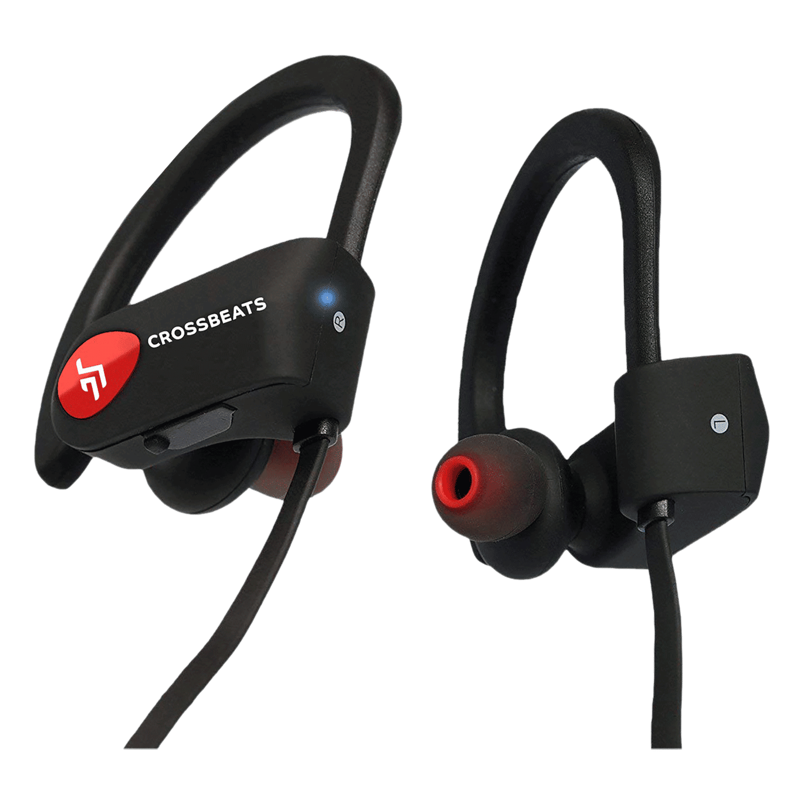 CROSSBEATS Wave CB-WAVE-BLK Neckband with Passive Noise Cancellation (IPX7 Waterproof, Dual Pairing, Black)_2