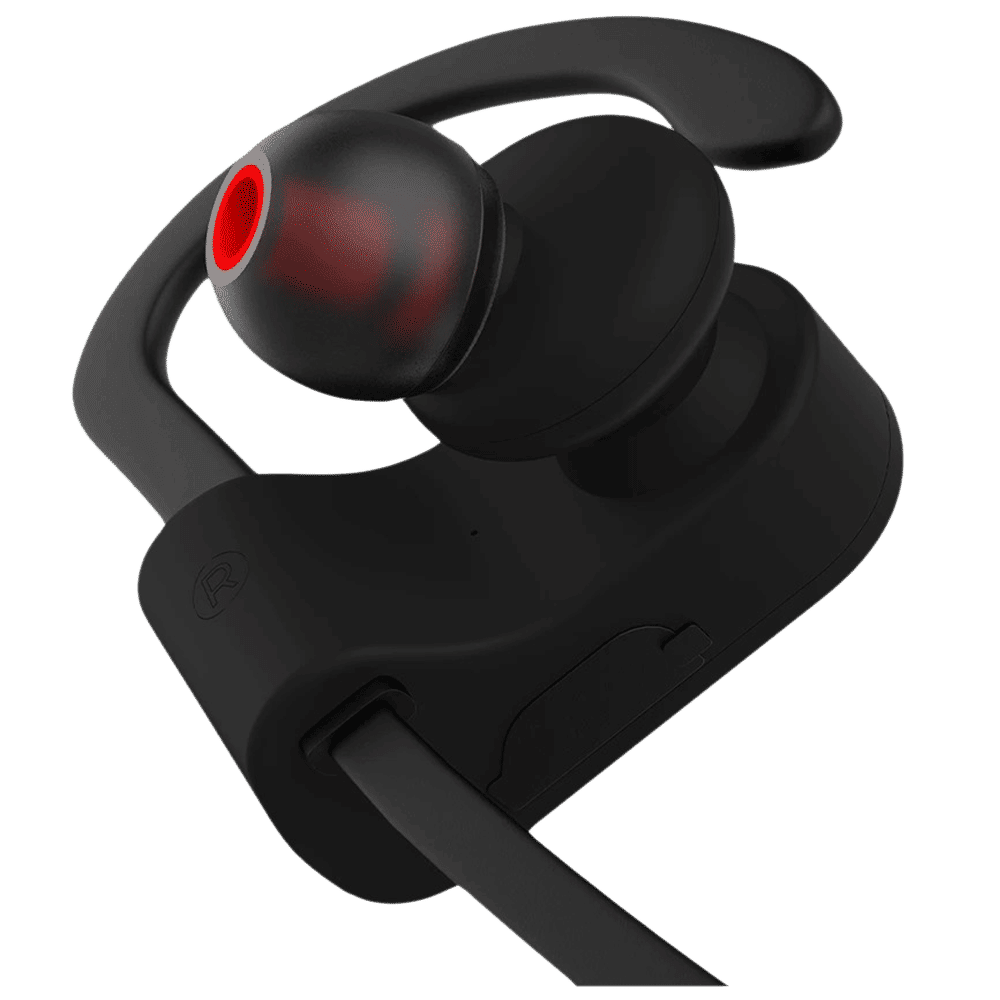 CROSSBEATS Wave CB-WAVE-BLK Neckband with Passive Noise Cancellation (IPX7 Waterproof, Dual Pairing, Black)_4