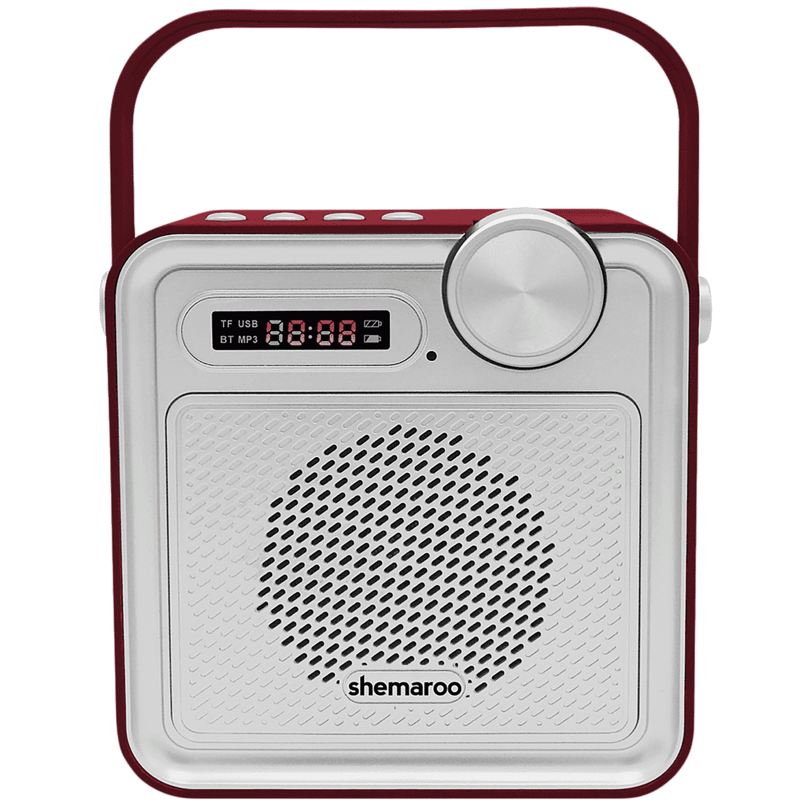 shemaroo Bhakti Maalai 5W Portable Bluetooth Speaker (1000+ Tamil Devotional Songs, Mono Channel, White & Red) shemaroo Bhakti Maalai 5W Portable Bluetooth Speaker (1000+ Tamil Devotional Songs, Mono Channel, White & Red)_1