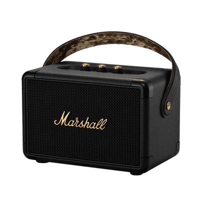 Marshall Kilburn II 36W Portable Bluetooth Speaker (IPX2 Water Resistant, Carrying Strap, Stereo Channel, Black & Brass)