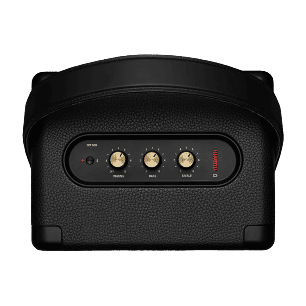 Marshall Tufton 80W Portable Bluetooth Speaker (IPX2 Water Resistant, Multi Directional Sound, Stereo Channel, Black & Brass)_3