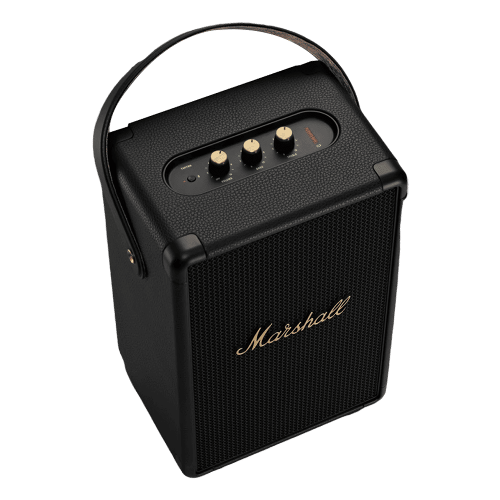 Marshall Tufton 80W Portable Bluetooth Speaker (IPX2 Water Resistant, Multi Directional Sound, Stereo Channel, Black & Brass)_7