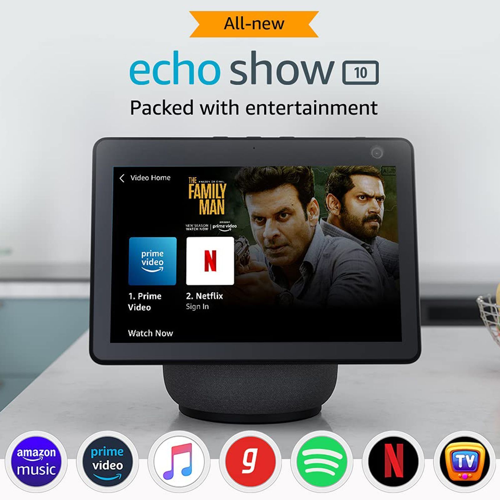 amazon All-new Echo Show 10 with Built-in Alexa Smart WiFi Speaker (Wake Word Technology, B084P1W77V, Black) amazon All-new Echo Show 10 with Built-in Alexa Smart WiFi Speaker (Wake Word Technology, B084P1W77V, Black)_16