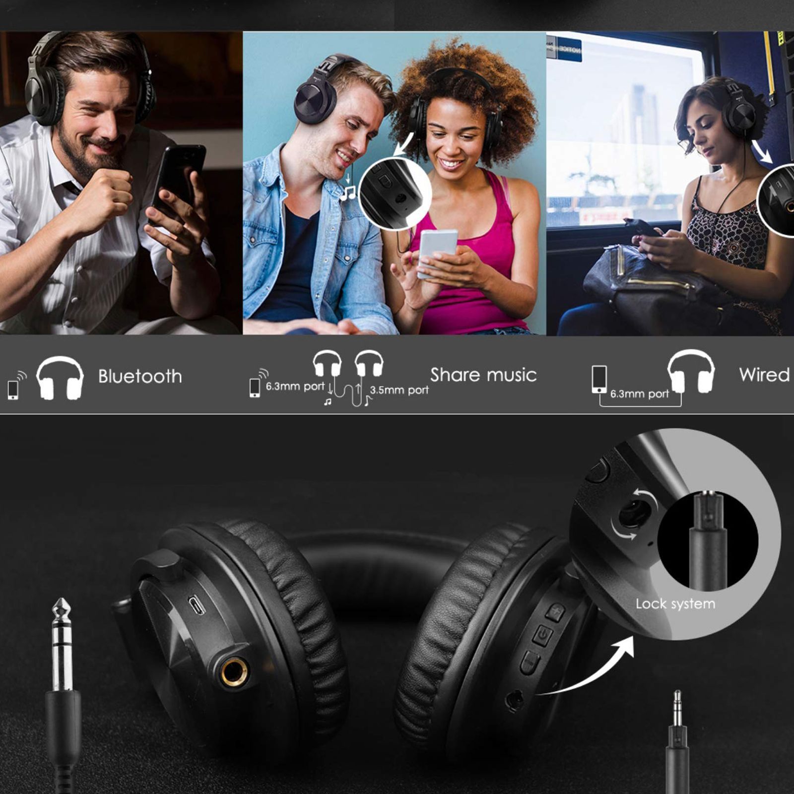 Fire-Boltt Blast BH1400 Bluetooth Headphone with Mic ( Thumping Bass, Over Ear, Black) Fire-Boltt Blast BH1400 Bluetooth Headphone with Mic ( Thumping Bass, Over Ear, Black)_8