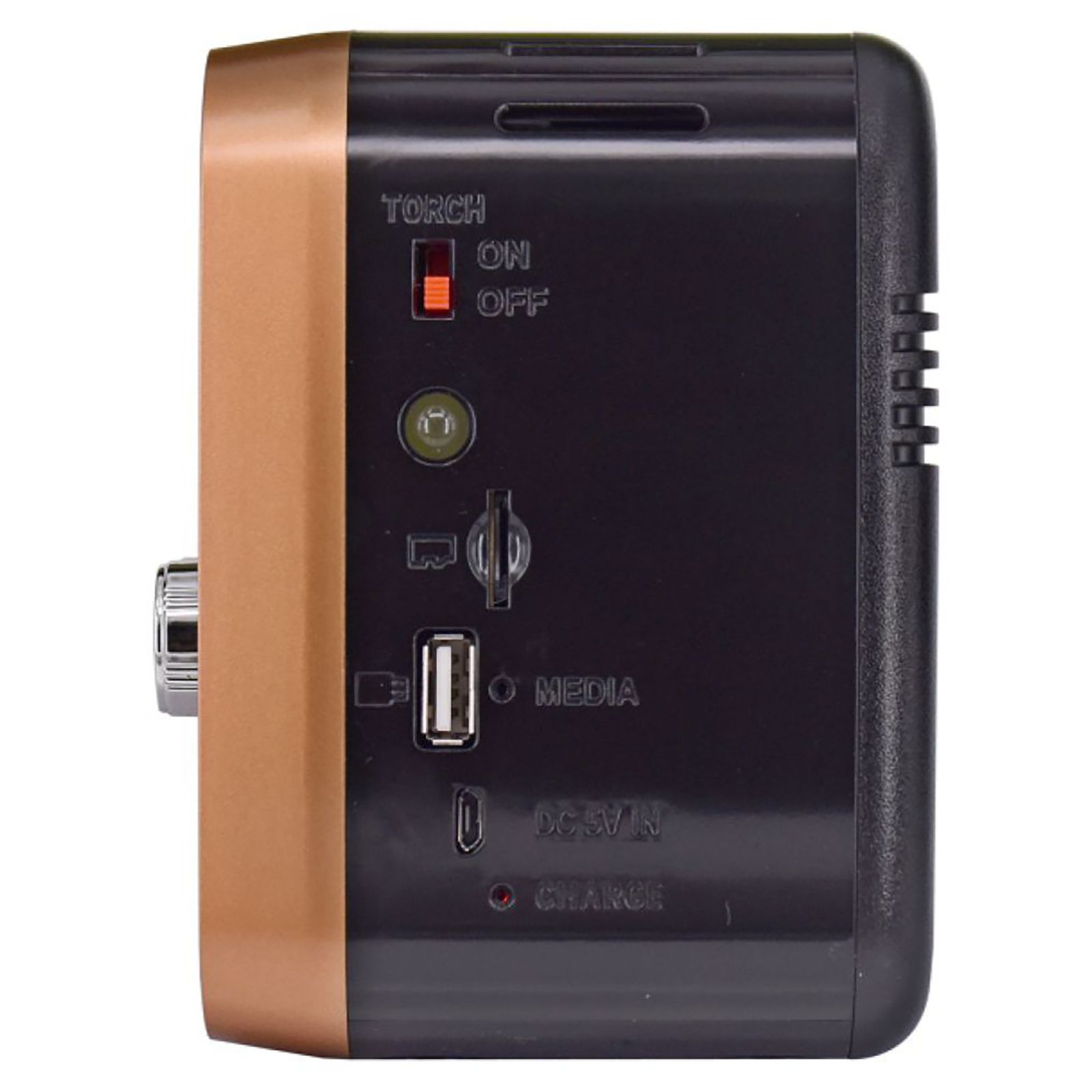 iGear Vintage Vibes 8 Watts MP3 Player (Rechargeable Battery, iG-1112, Black and Copper)_5