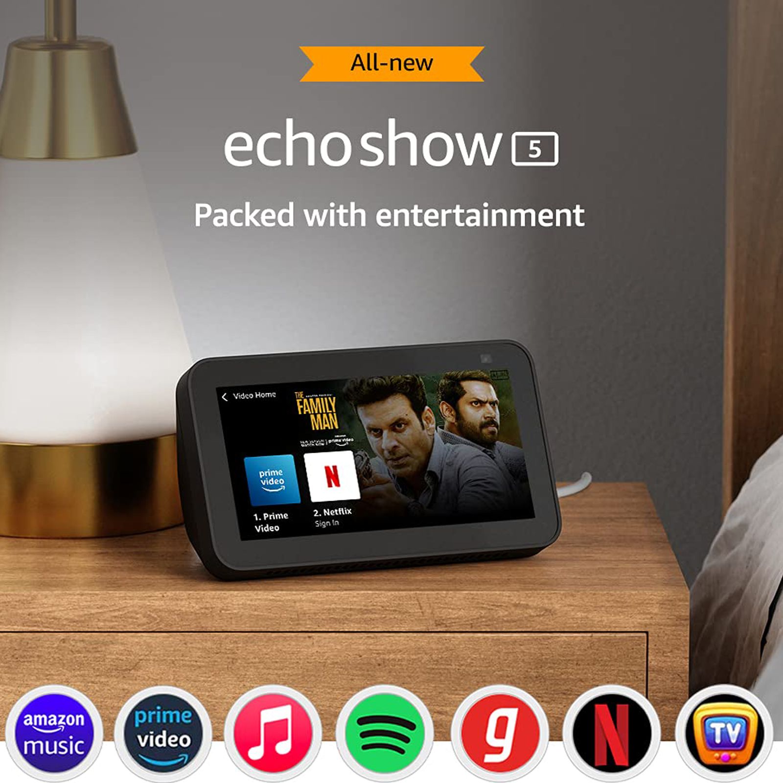 amazon Echo Show 5 (2nd Gen) with Alexa Compatible Smart Wi-Fi Speaker (5.5 Inches Touch Screen Display, Black) amazon Echo Show 5 (2nd Gen) with Alexa Compatible Smart Wi-Fi Speaker (5.5 Inches Touch Screen Display, Black)_11
