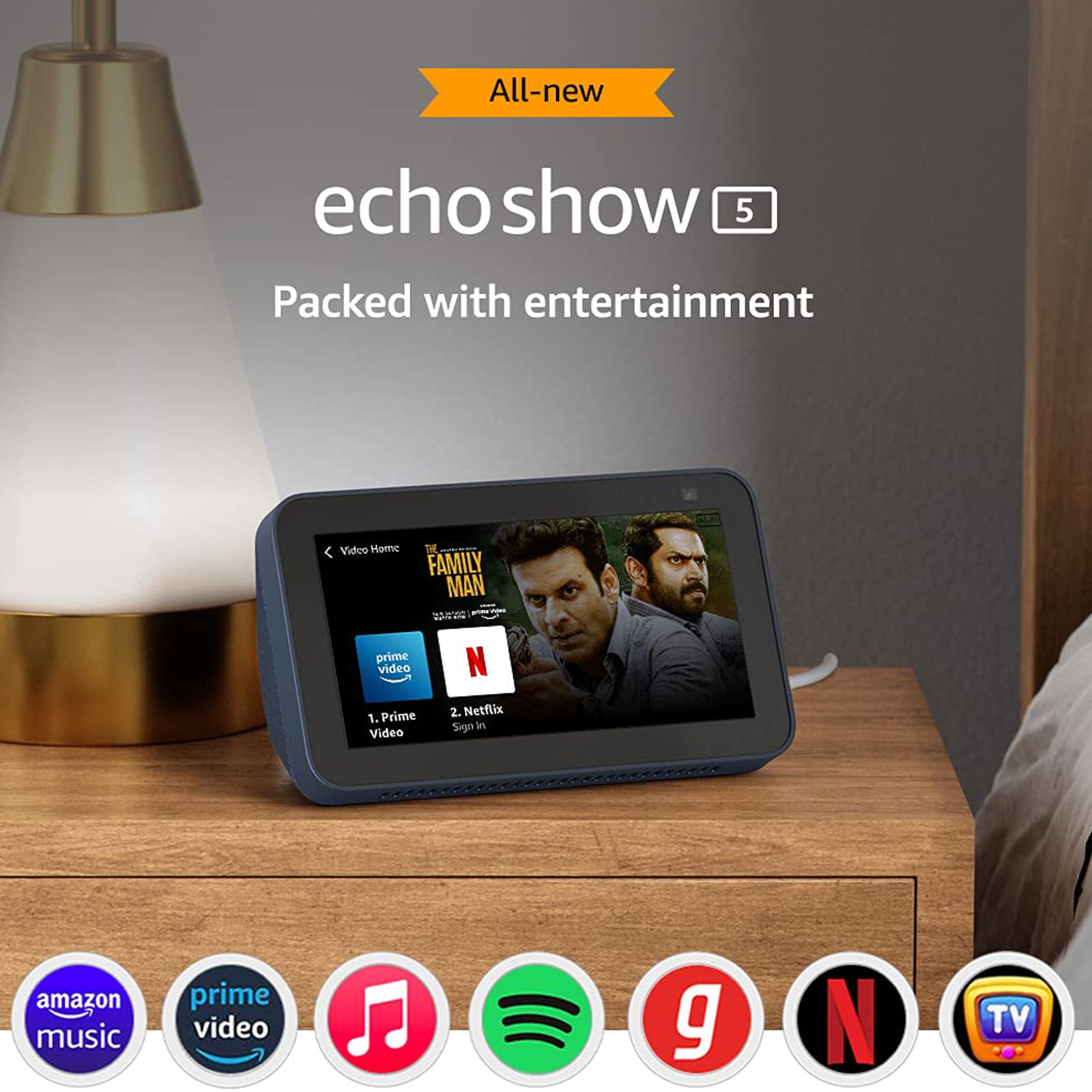 amazon Echo Show 5 (2nd Gen) with Alexa Compatible Smart Wi-Fi Speaker (5.5 Inches Touch Screen Display, Blue) amazon Echo Show 5 (2nd Gen) with Alexa Compatible Smart Wi-Fi Speaker (5.5 Inches Touch Screen Display, Blue)_10