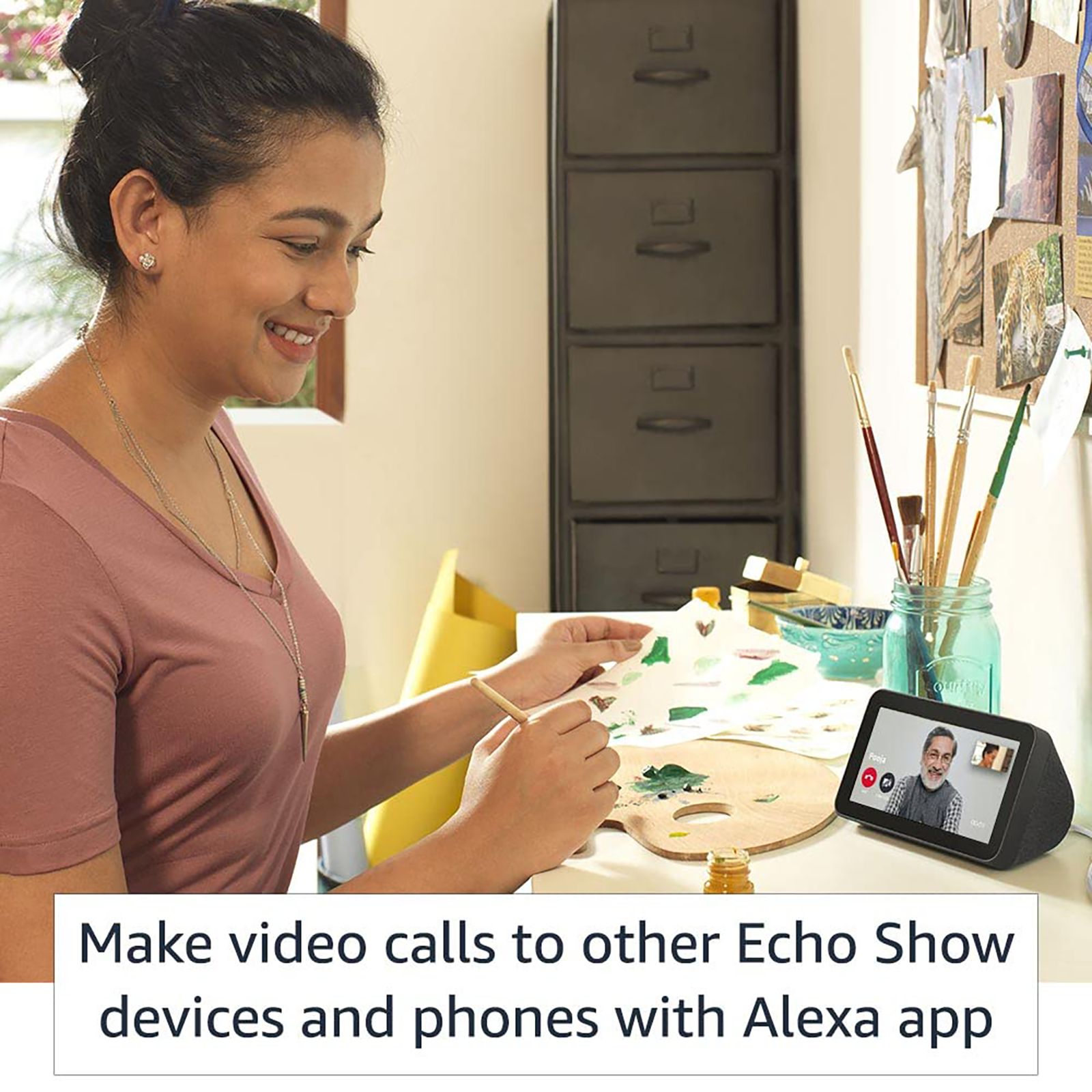 amazon Echo Show 5 (2nd Gen) with Alexa Compatible Smart Wi-Fi Speaker (5.5 Inches Touch Screen Display, Blue) amazon Echo Show 5 (2nd Gen) with Alexa Compatible Smart Wi-Fi Speaker (5.5 Inches Touch Screen Display, Blue)_8