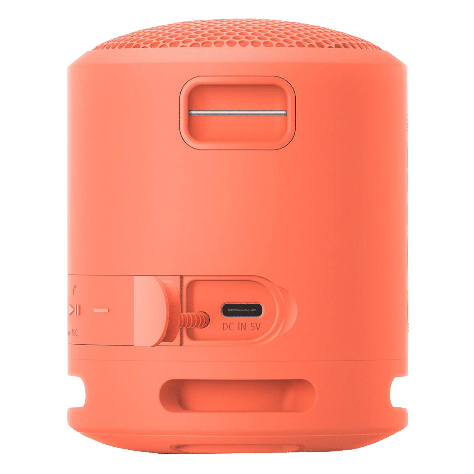 SONY 5W Portable Bluetooth Speaker (IP67 Waterproof, Extra Bass, Mono Channel, Coral Pink)_4