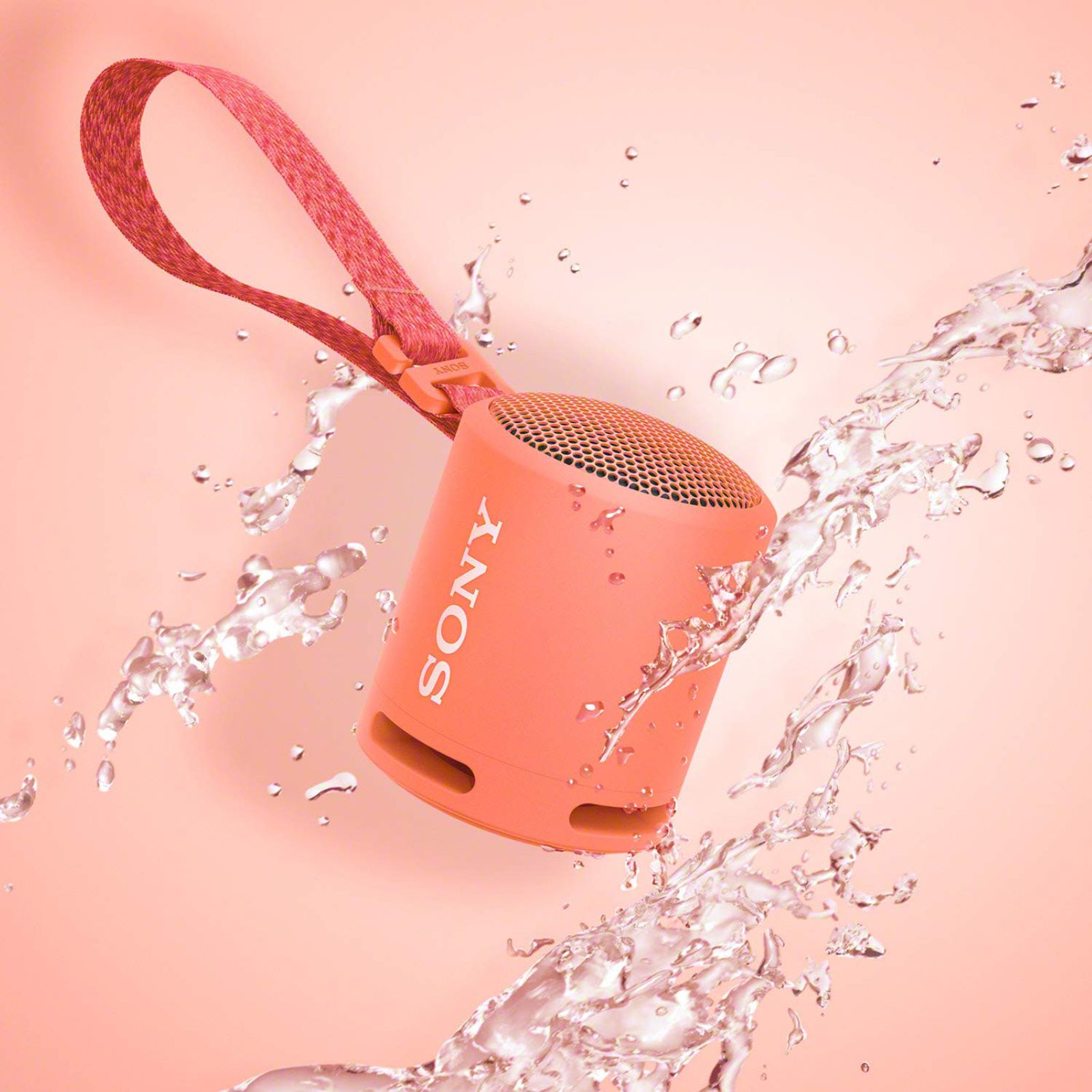 SONY 5W Portable Bluetooth Speaker (IP67 Waterproof, Extra Bass, Mono Channel, Coral Pink)_7