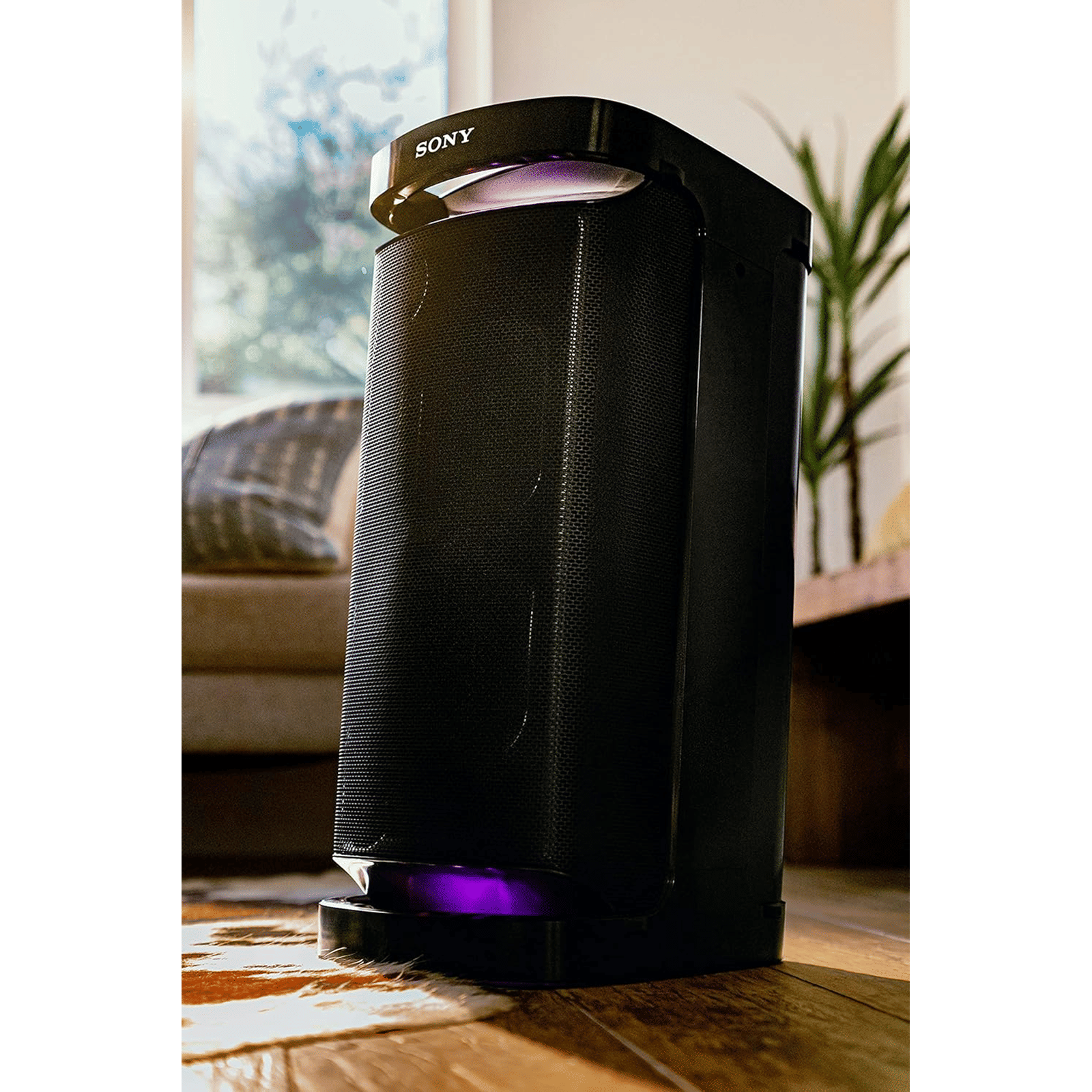 SONY Bluetooth Party Speaker (IPX4 Water Resistant, Stereo Channel, Black)_11